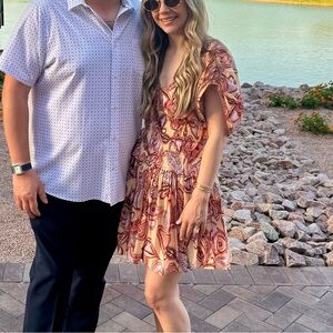 A.L.C. Multicolor Patterned Dress worn once!